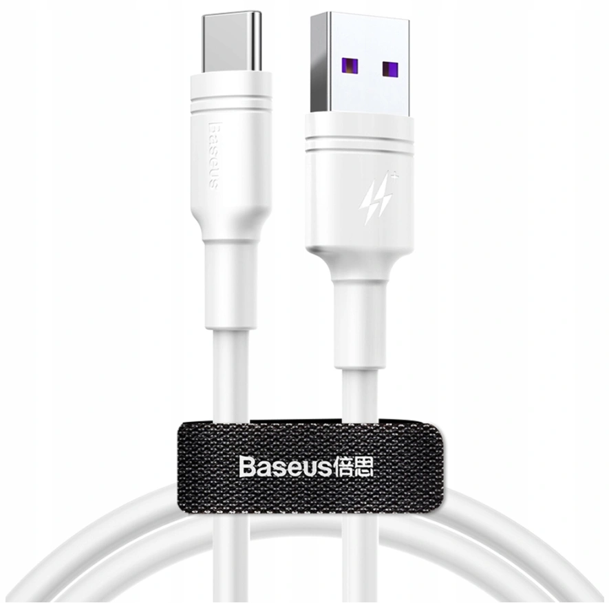 Кабель BASEUS Double-ring USB Type-C 5А 2м (CATSH-C02) Белый