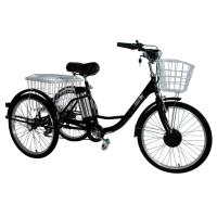 Электровелосипед GreenCamel Трайк-24 V2 (R24 250W 48V12Ah, 7 скор) Черный