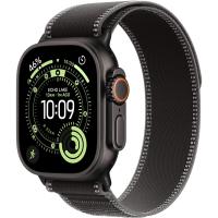 Apple Watch Ultra 3 GPS + Cellular 49mm Black Titanium Case with Black/Charcoal Trail Loop - M/L (MF1H4)