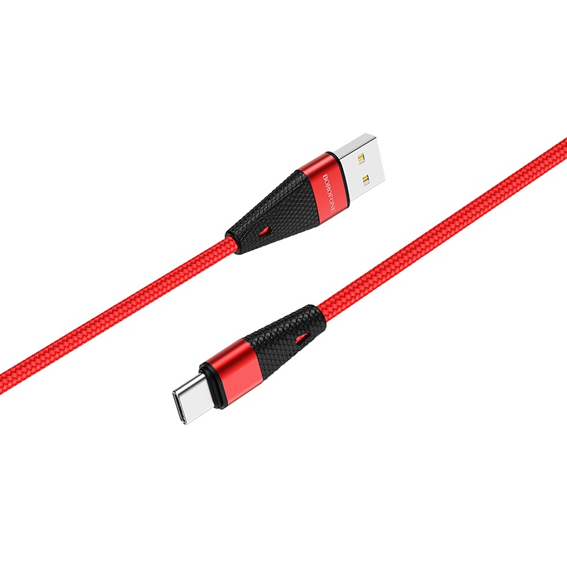 Кабель Borofone 1,2 м BU10 (USB - Type-C) Red