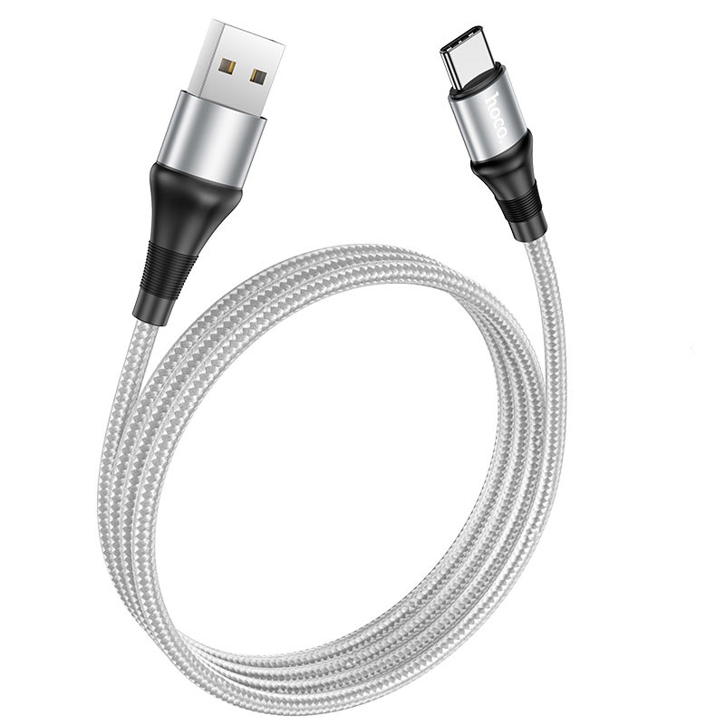 Кабель USB HOCO X50 Excellent USB - Type-C 2.4А 1м (Серый)