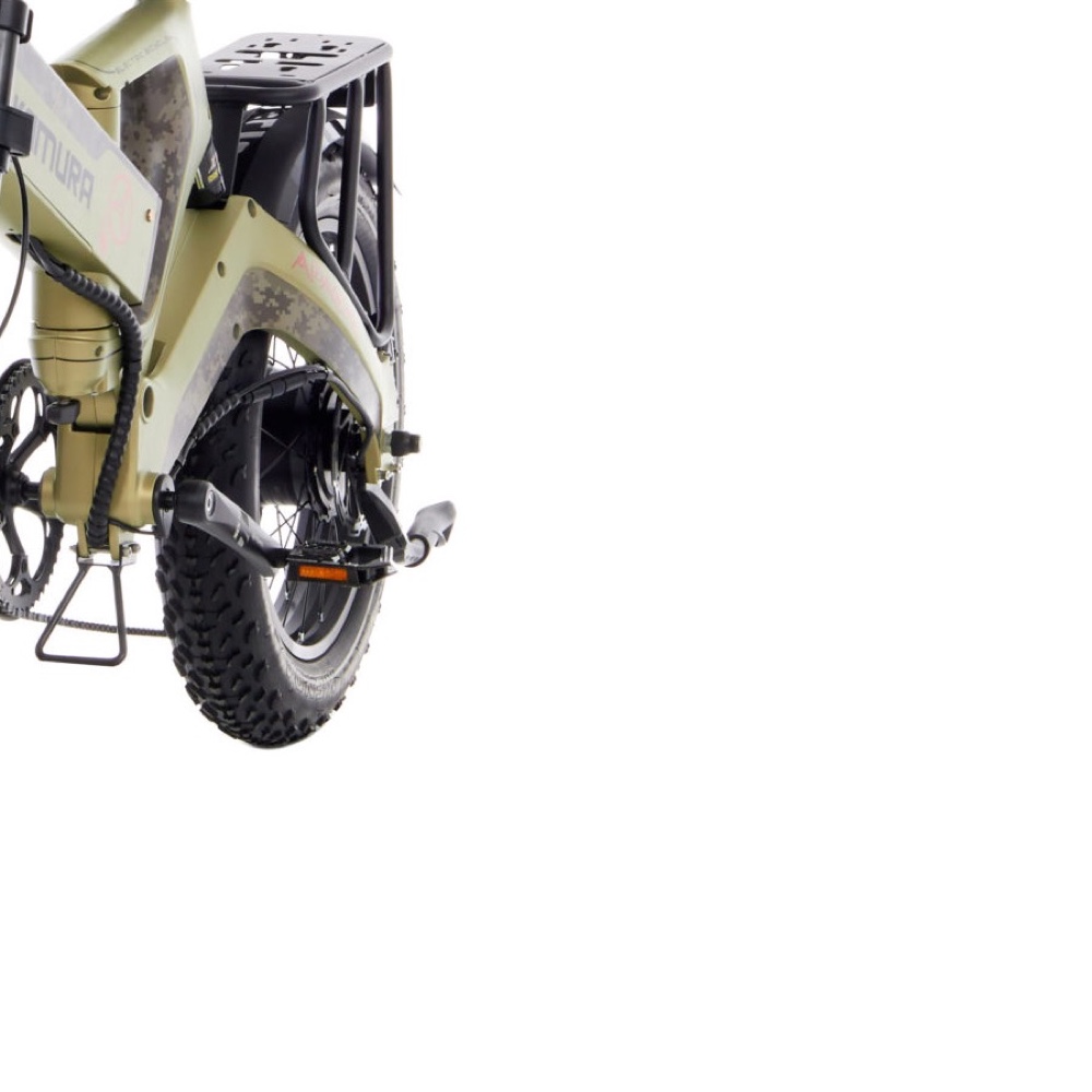 Электровелосипед Yokamura Apache 48V 20Ah Military Khaki — Передняя вилка, колесо и тормоз