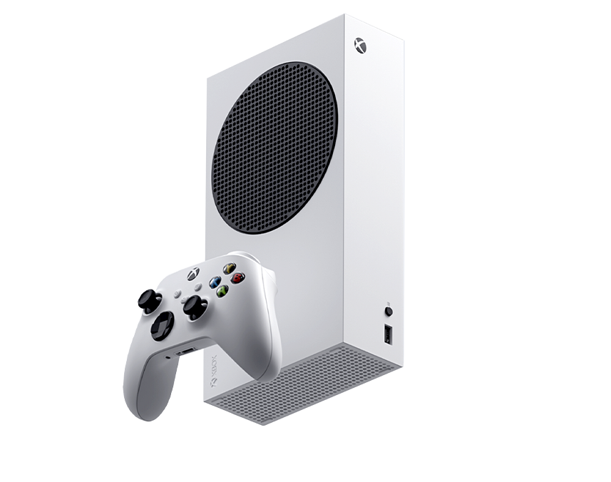 Xbox Series S 1 ТБ Robot White — официальный вид Microsoft