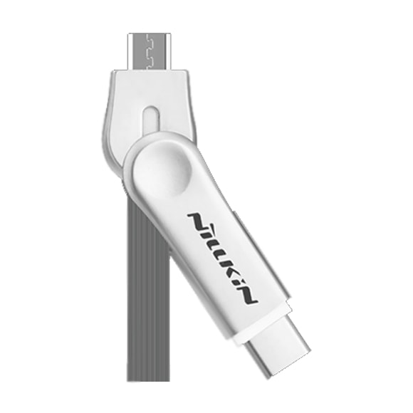 Кабель Nillkin Plus III USB - Type-C / microUSB, серый