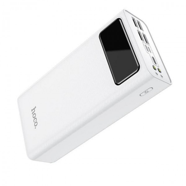 Внешний аккумулятор Power Bank Hoco J65A 40000mAh с фонариком (Белый)