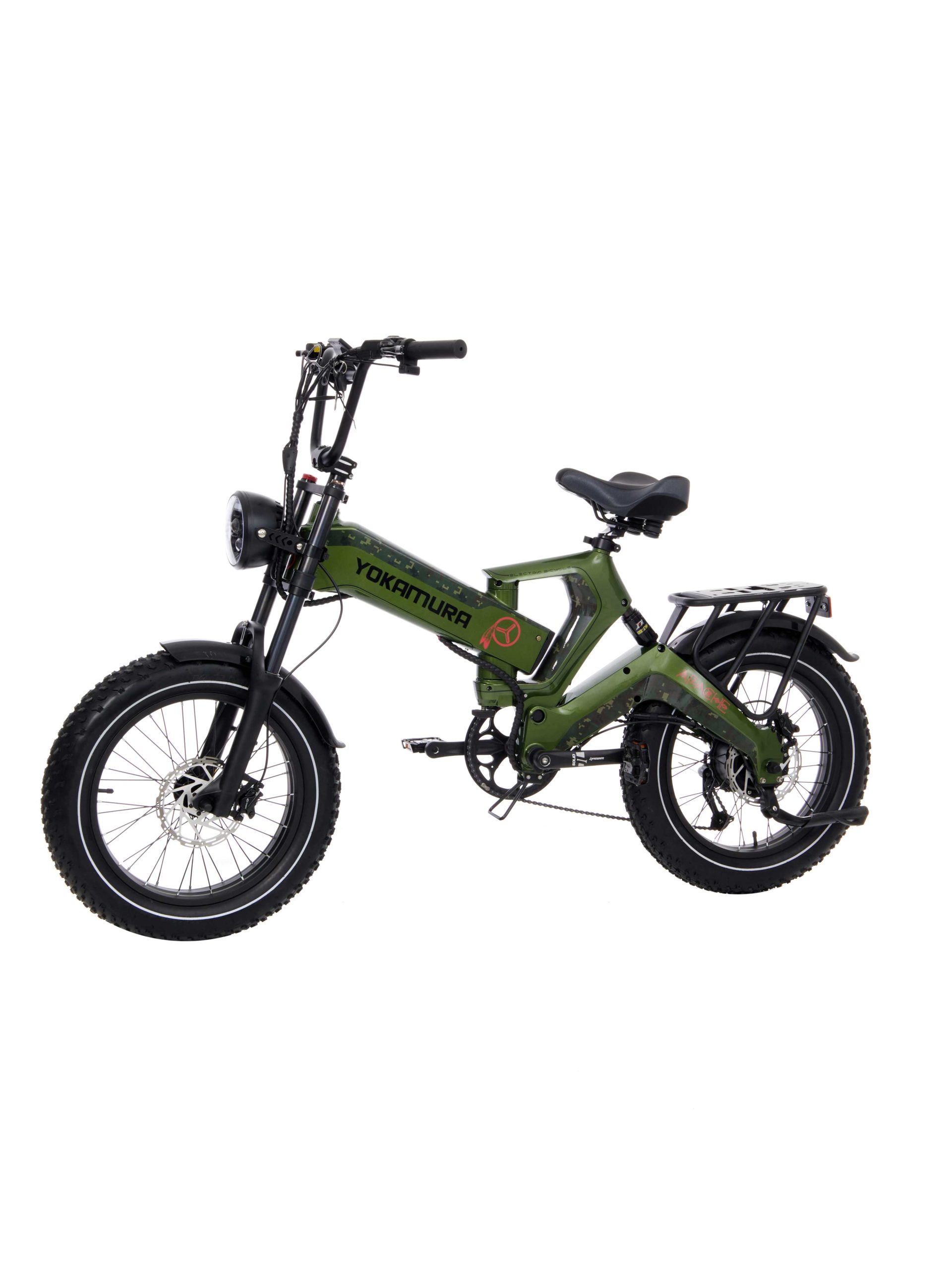 Электровелосипед Yokamura Apache 48V 20Ah Military Green — Привод и трансмиссия
