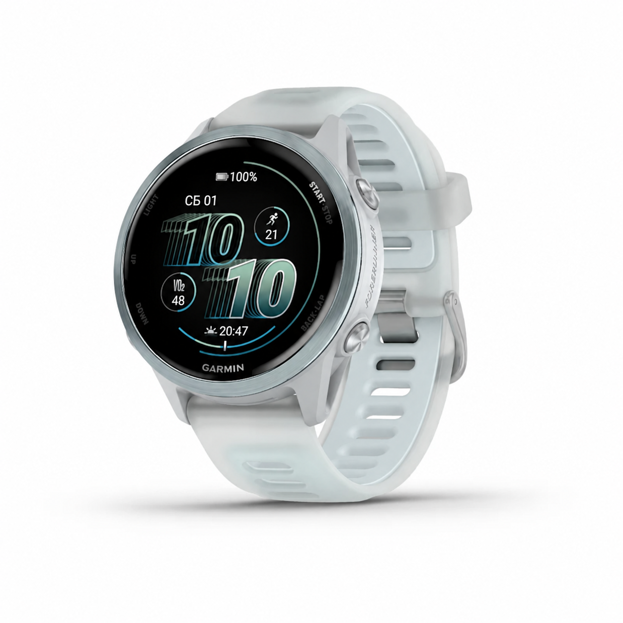 Спортивные часы Garmin Forerunner 570 42 мм, безель Cloud Blue, ремешок полупрозрачный белый/голубой (010-02970-01) Спортивные часы Garmin Forerunner 570 42 мм, безель Cloud Blue, ремешок полупрозрачный белый/голубой (010-02970-01)