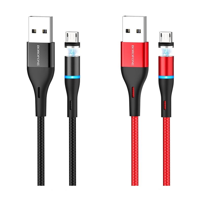 Кабель Borofone Magnetic Charging 1,2 м BU16 (Micro USB)