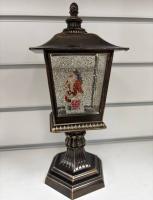 Фонарь новогодний 30см Дед Мороз и Елка