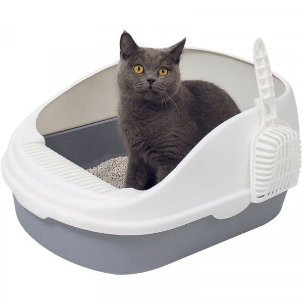 Лоток для кошек Xiaomi Semi-open Cat Litter (белый)