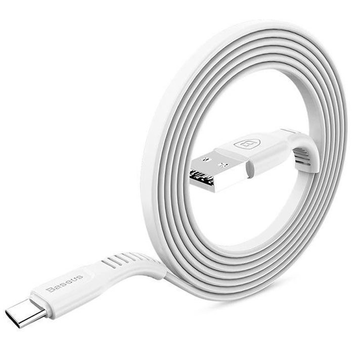 Кабель BASEUS Tough USB Type-C 2А 1м (CATZY-B02) Белый