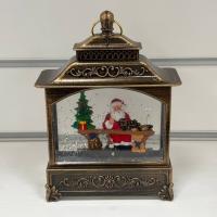 Фонарь новогодний Дед Мороз за столом