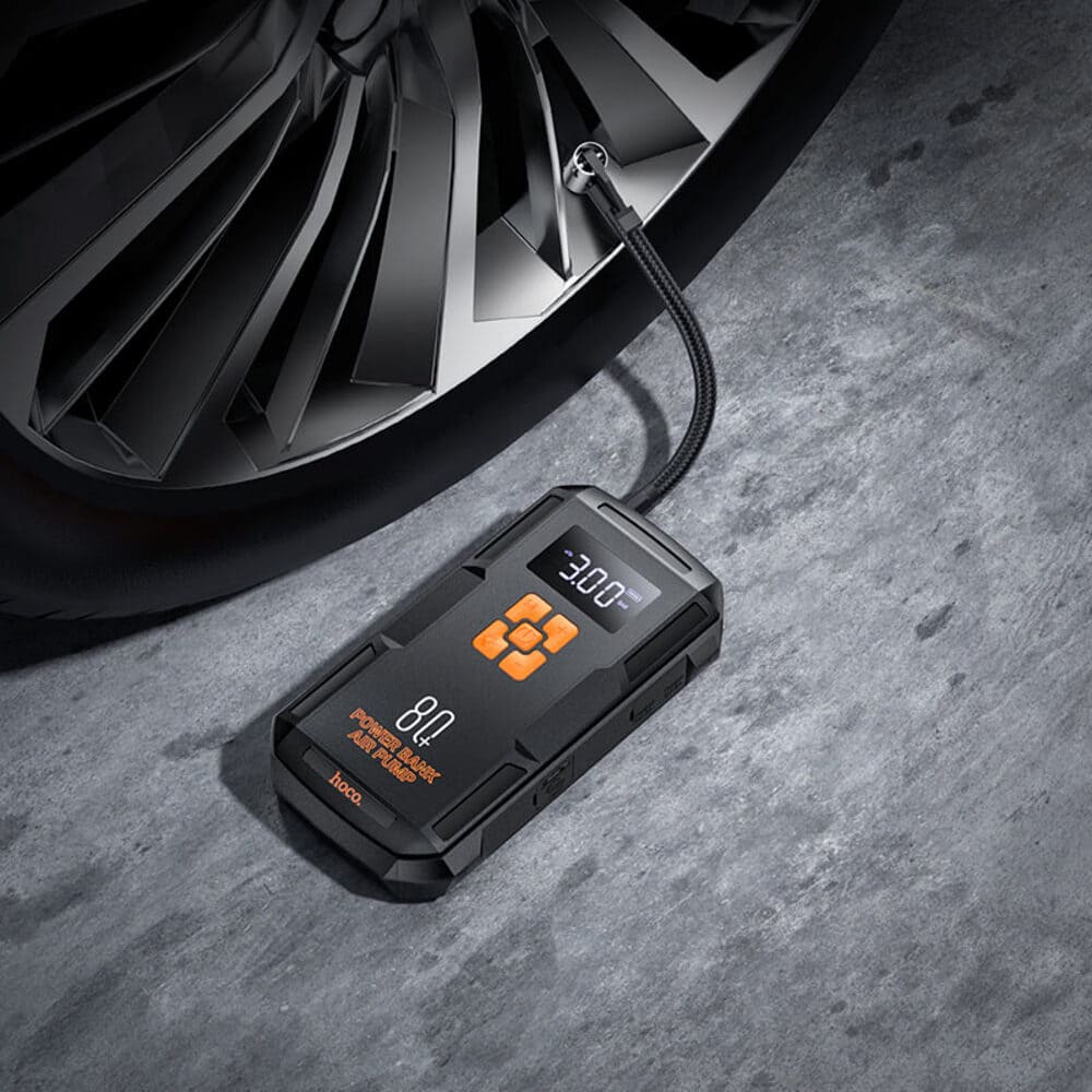 8 Зарядно-пусковое устройствокомпрессор Hoco QS2 12B, 8000 mAh, черный.jpg 8 Зарядно-пусковое устройствокомпрессор Hoco QS2 12B, 8000 mAh, черный.jpg