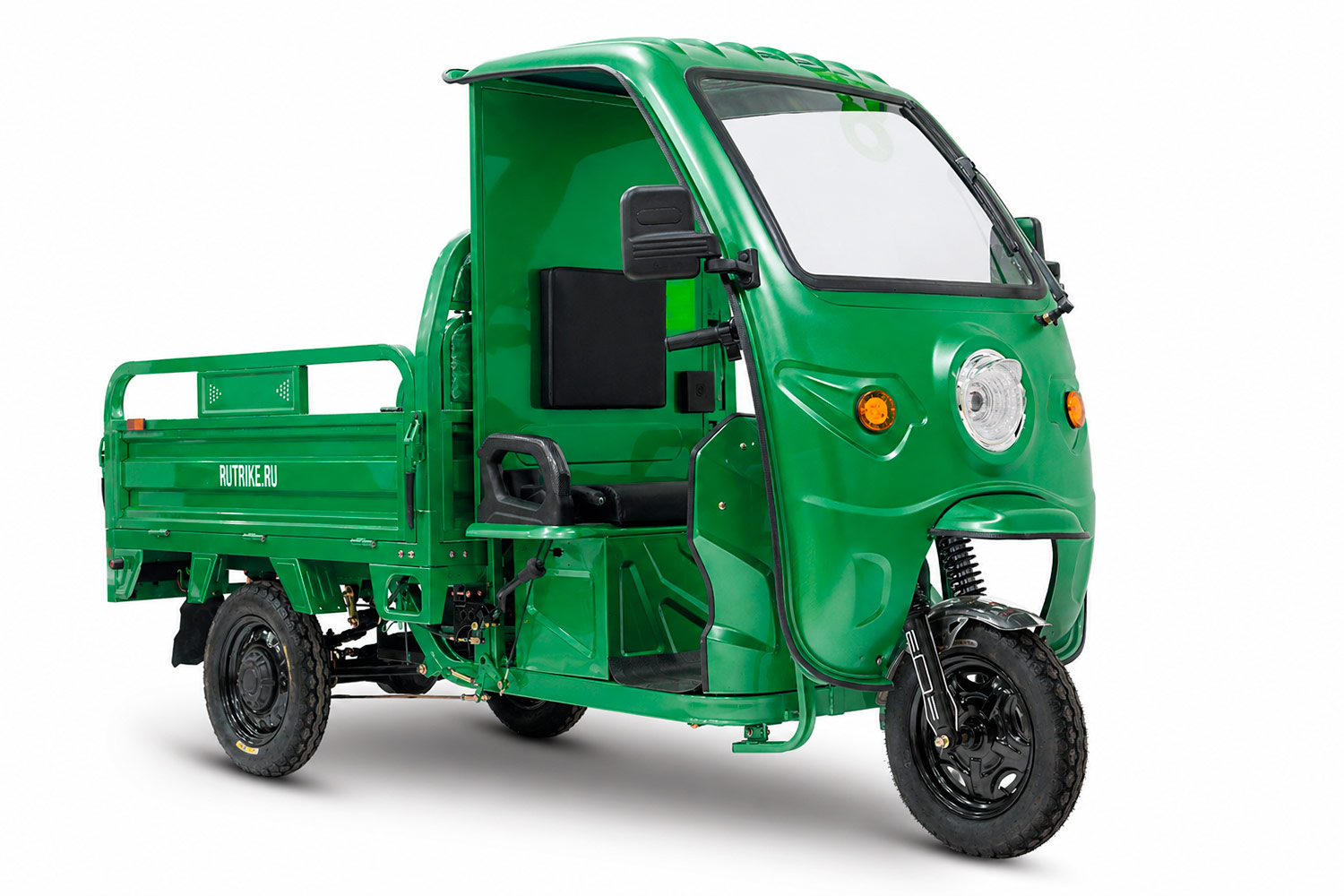 Грузовой электротрицикл Rutrike Вектор Кабина 1500 60V1200W (Зеленый)