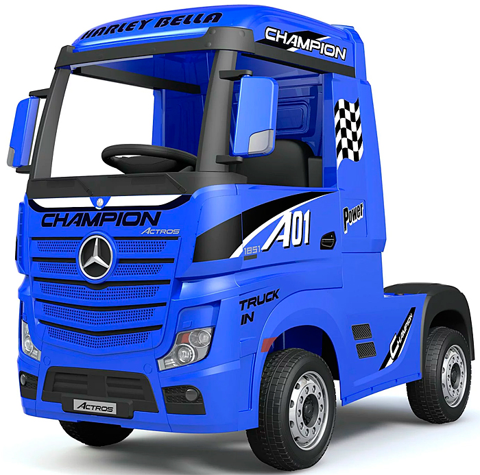 Детский электромобиль Грузовик Mercedes-Benz Truck HL358 синий краска