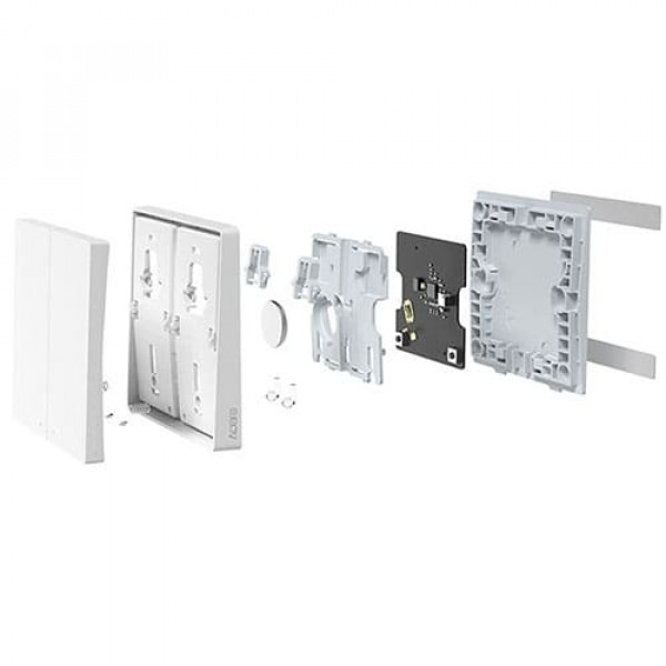 Беспроводной выключатель Aqara Wall Wireless Switch Double Key D1 (двойной, белый) (WXKG07LM)