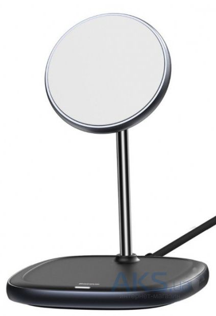 Беспроводное зарядное устройство BASEUS Swan 2-in-1 Wireless Magnetic Charging Bracket  2A 10W (WXSW-B01) черный