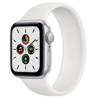 Apple Watch SE (2022), 40 мм корпус из алюминия цвета «silver», ремешок «white»
