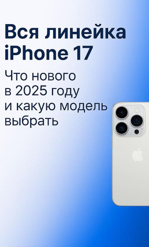 Вся линейка iPhone 17: что нового в 2025 году и какую модель выбрать
