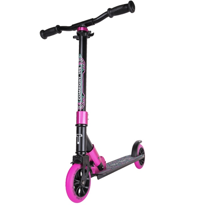 Самокат Tech Team Comfort 145R 2022 Black/Pink