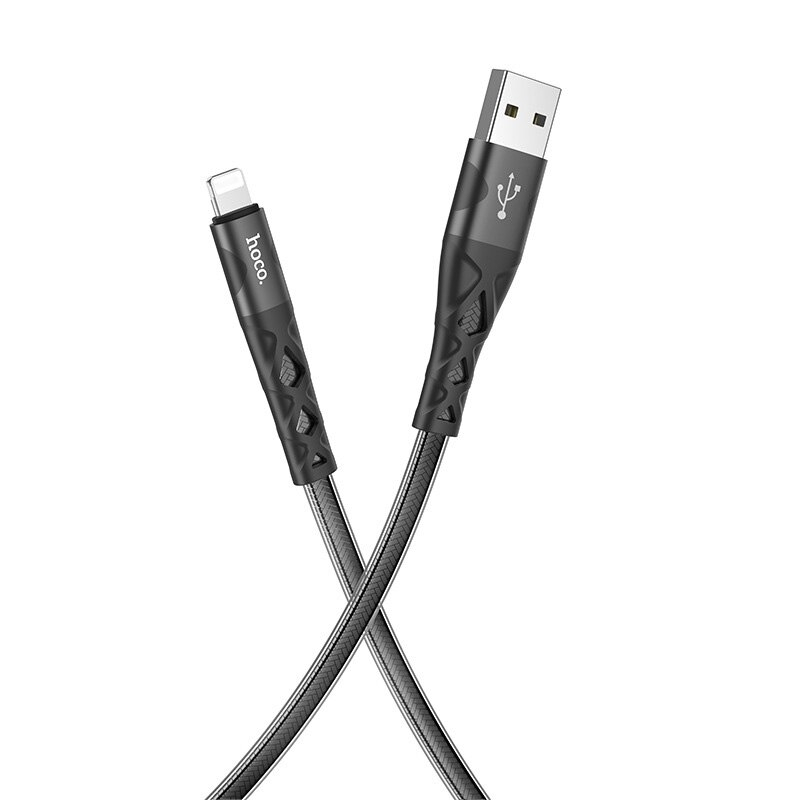 Кабель USB Hoco U105 USB - Lightning 2.4A 1.2m Черный