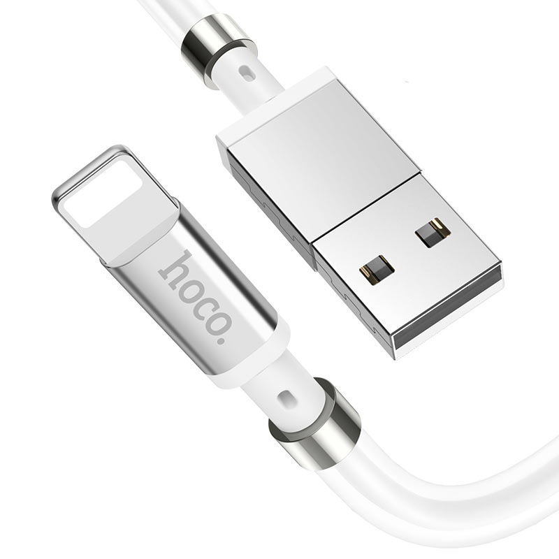 Кабель USB HOCO U91 Magic USB - Lightning 1м (Белый)