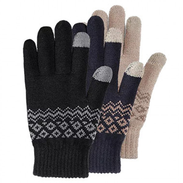 Тёплые флисовые Перчатки для сенсорных экранов Xiaomi FO Touch Gloves Чёрные
