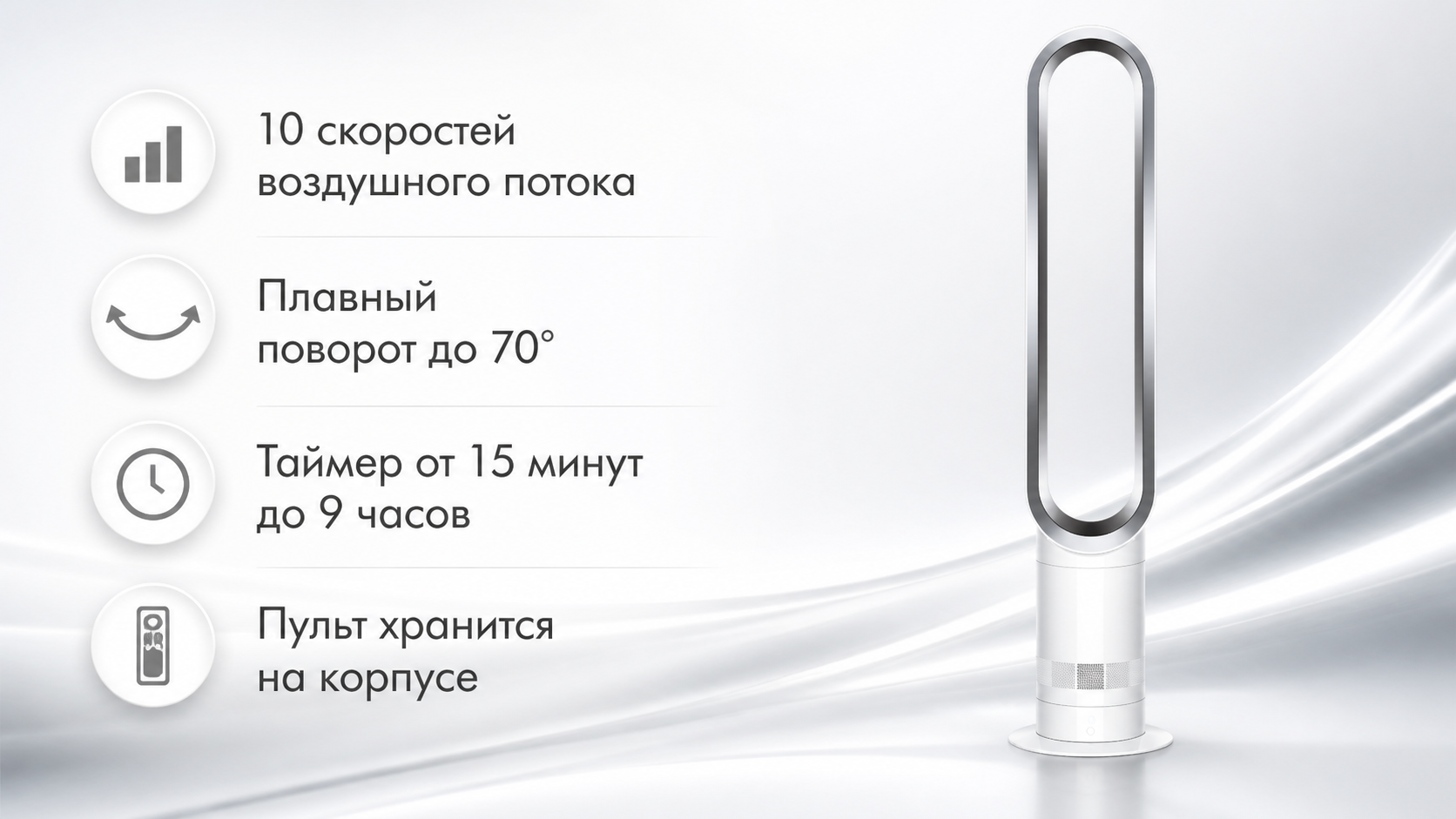 Режимы Dyson Cool AM07 на русском языке