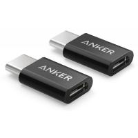 Переходник Anker Powerline USB-C to Micro USB Female Adapter Black*2