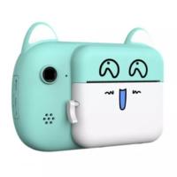 Детский фотоаппарат моментальной печати Print Camera MyRespect Котенок (Blue)