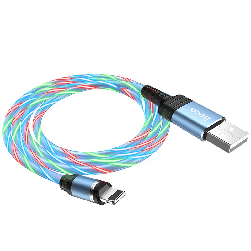 Кабель USB HOCO U90 Ingenious USB - Lightning 2А 1м Синий