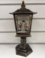 Фонарь новогодний 30см Снеговик и Дети