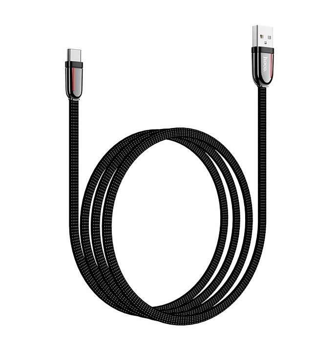 Кабель USB HOCO U74 Grand USB - Type C 3А 1.2м (черный)