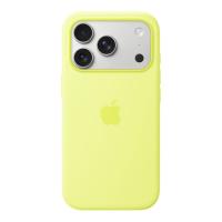 Чехол Silicone Case MagSafe совместим с ремешком через плечо 17 Pro Max Neon Yellow