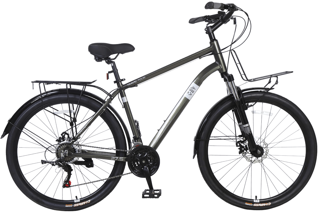 Велосипед TechTeam Velvet 27.5"х19" 2021 Black/Grey