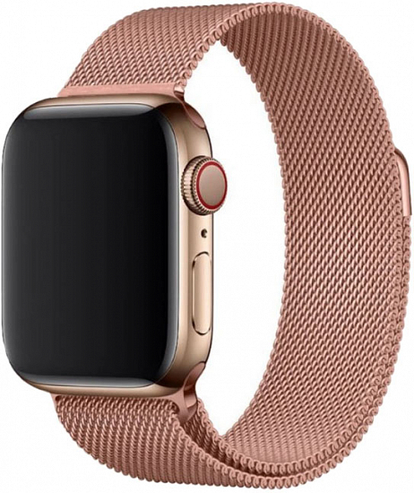 Ремешок для Apple Watch 42/44 мм Миланская петля, Розовый / Pink rose