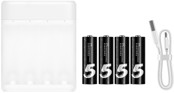 Зарядное устройство Xiaomi ZMI White для аккумуляторных батареек (PB401)