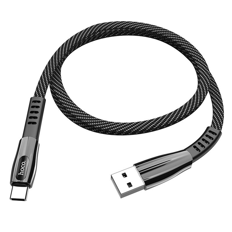 Кабель USB HOCO U70 Splendor USB - Type-C 3.0A 1.2m Черный