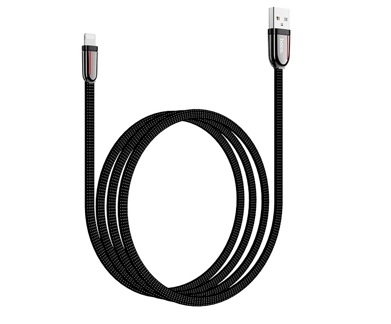 Кабель USB HOCO U74 Grand USB - Lightning 2.1А 1.2м (Черный)