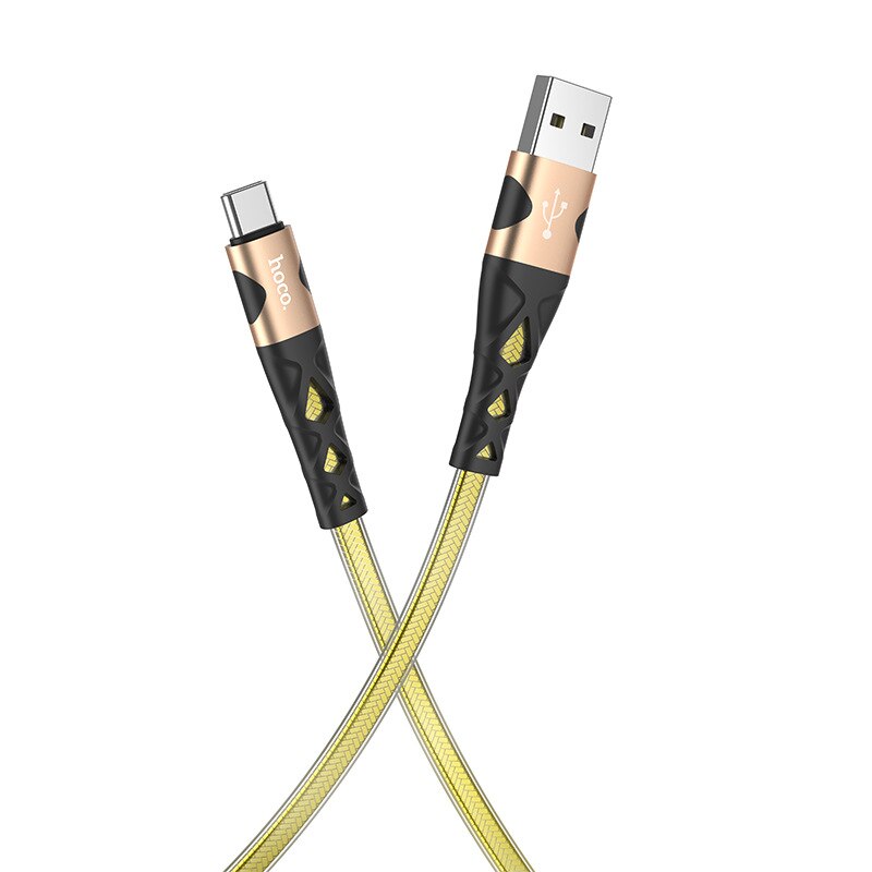 Кабель USB Hoco U105 USB - Type-C 3.0A 1.2m Золотой