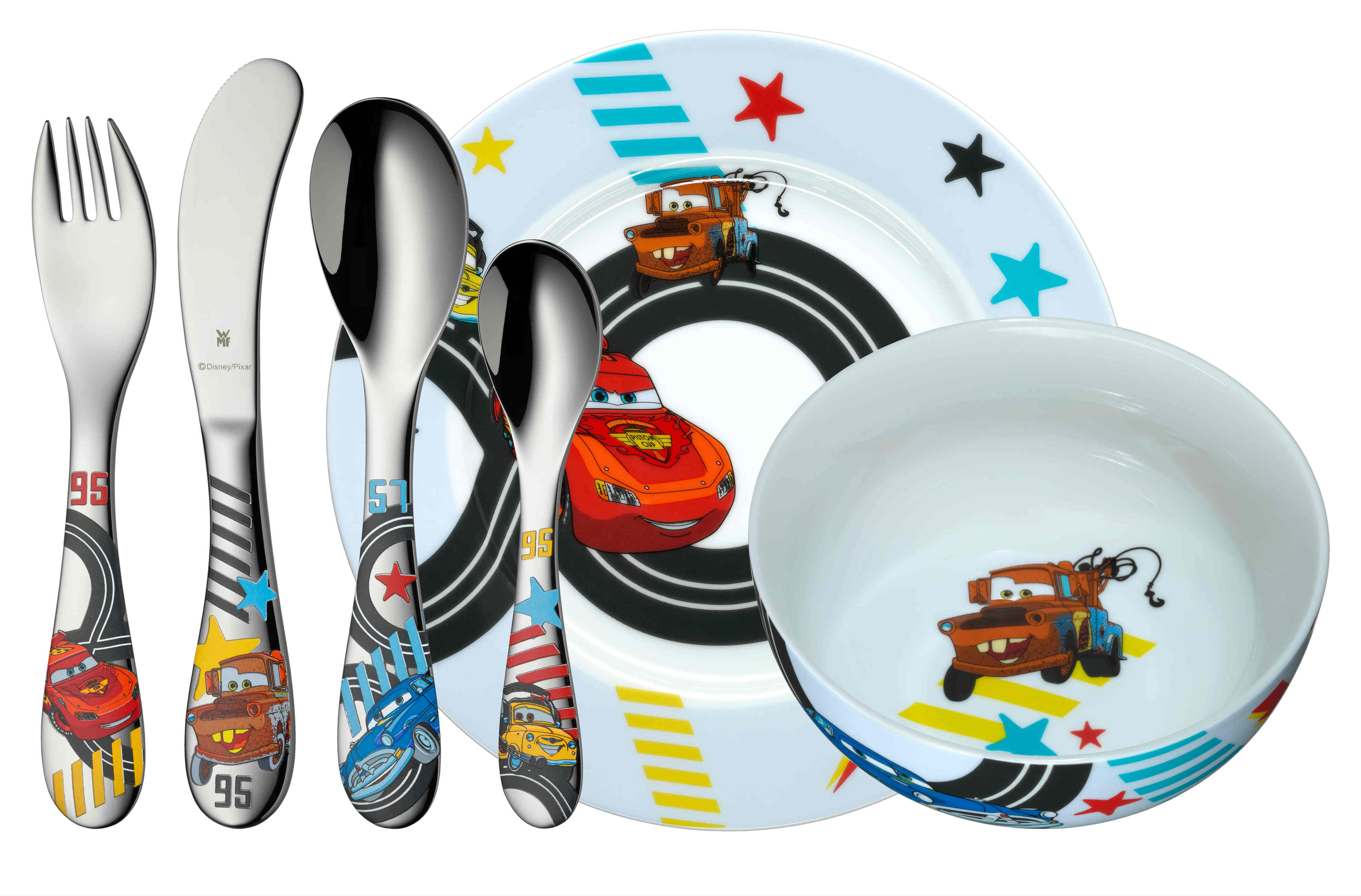 Какую детскую посуду выбрать. Набор детской посуды WMF 6 предметов. WMF Disney посуда Тачки. Набор детской посуды 6 предметов Mickey Mouse WMF. Детский набор WMF Disney.