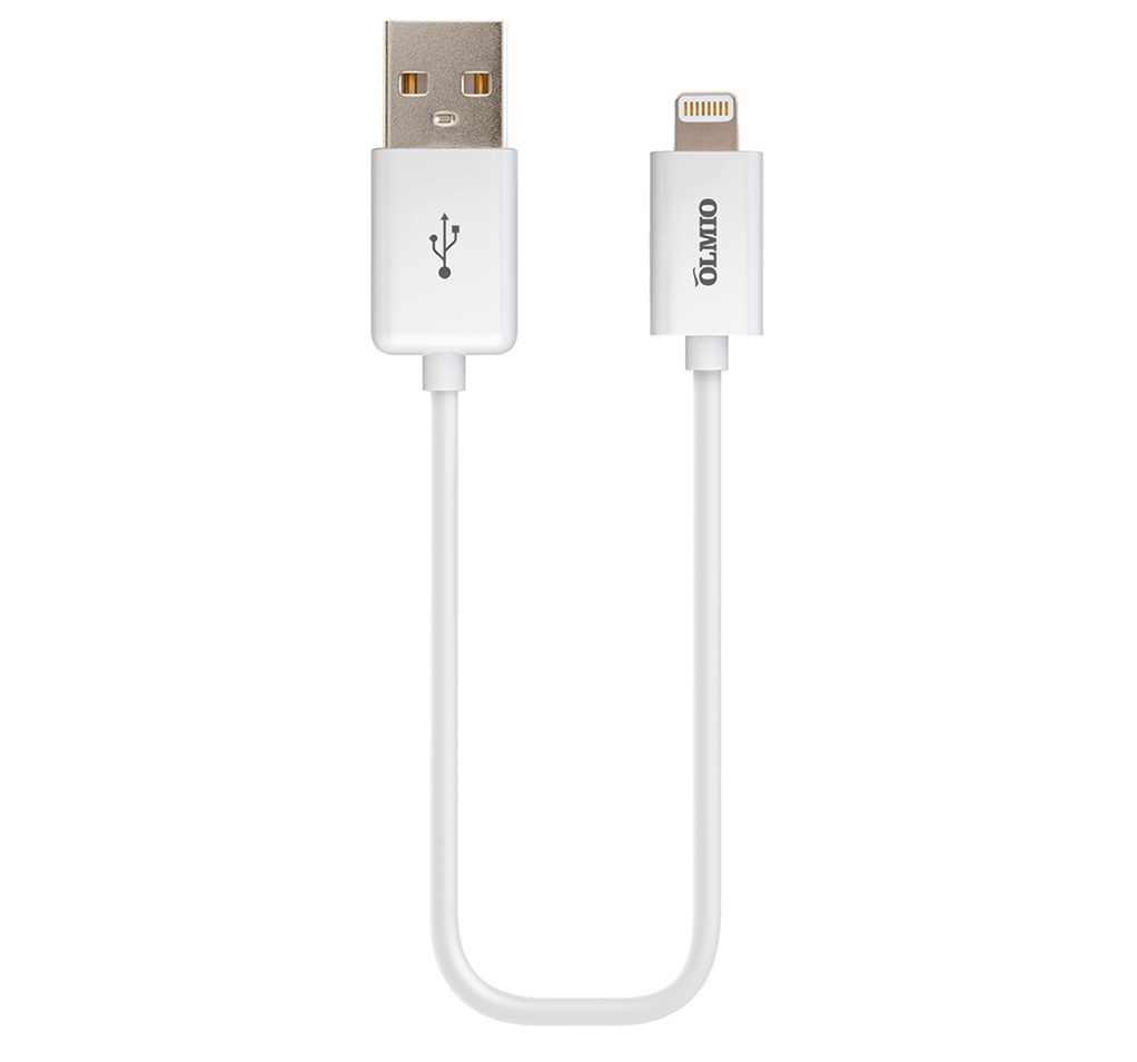 Кабель OLMIO USB 2.0 - Lightning, 3м, белый