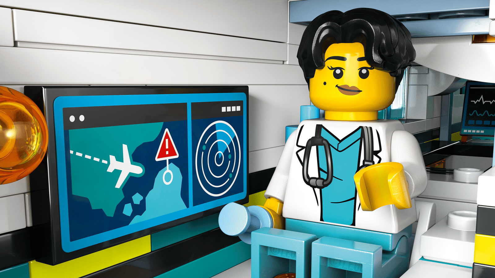 Конструктор LEGO City Emergency Air Ambulance Airplane (60465) в сценарии использования