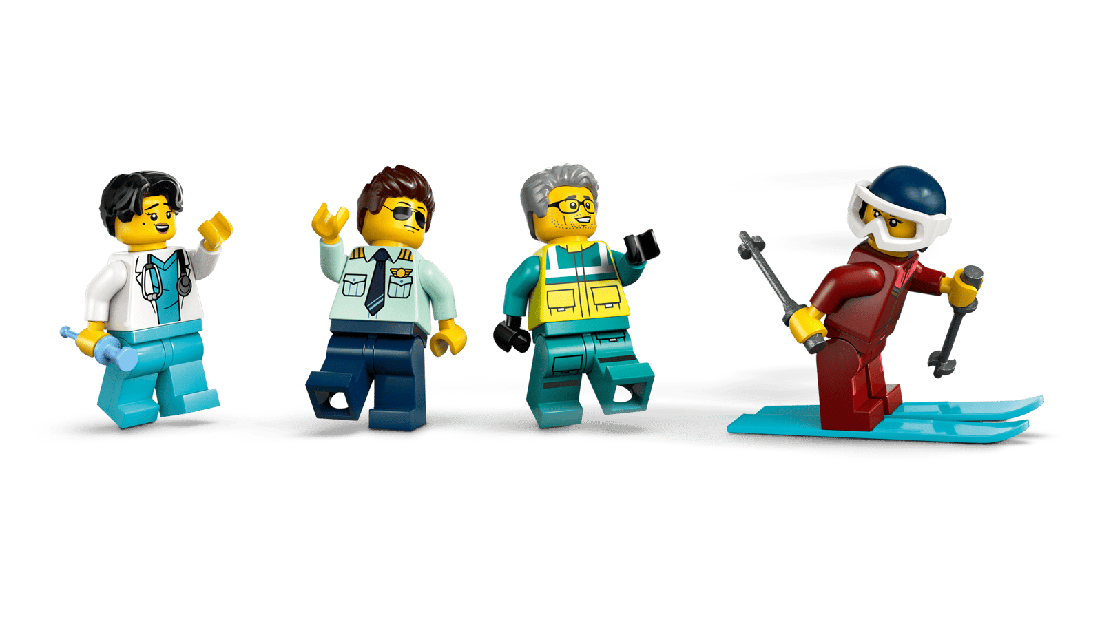 Конструктор LEGO City Emergency Air Ambulance Airplane (60465) — детали и ракурсы