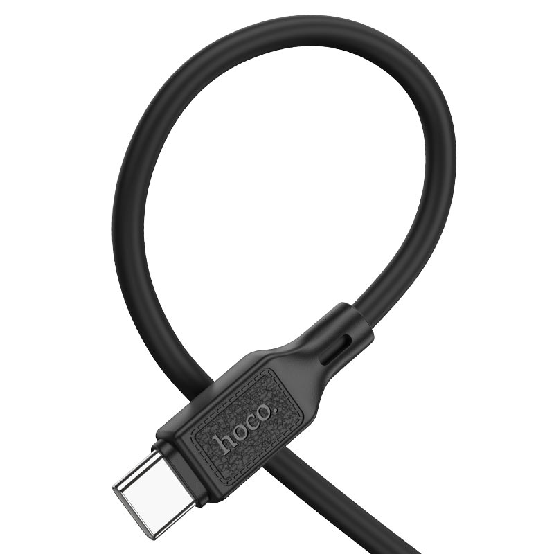 Изгиб силиконовой оболочки чёрного X90 и участок у разъёма USB-C