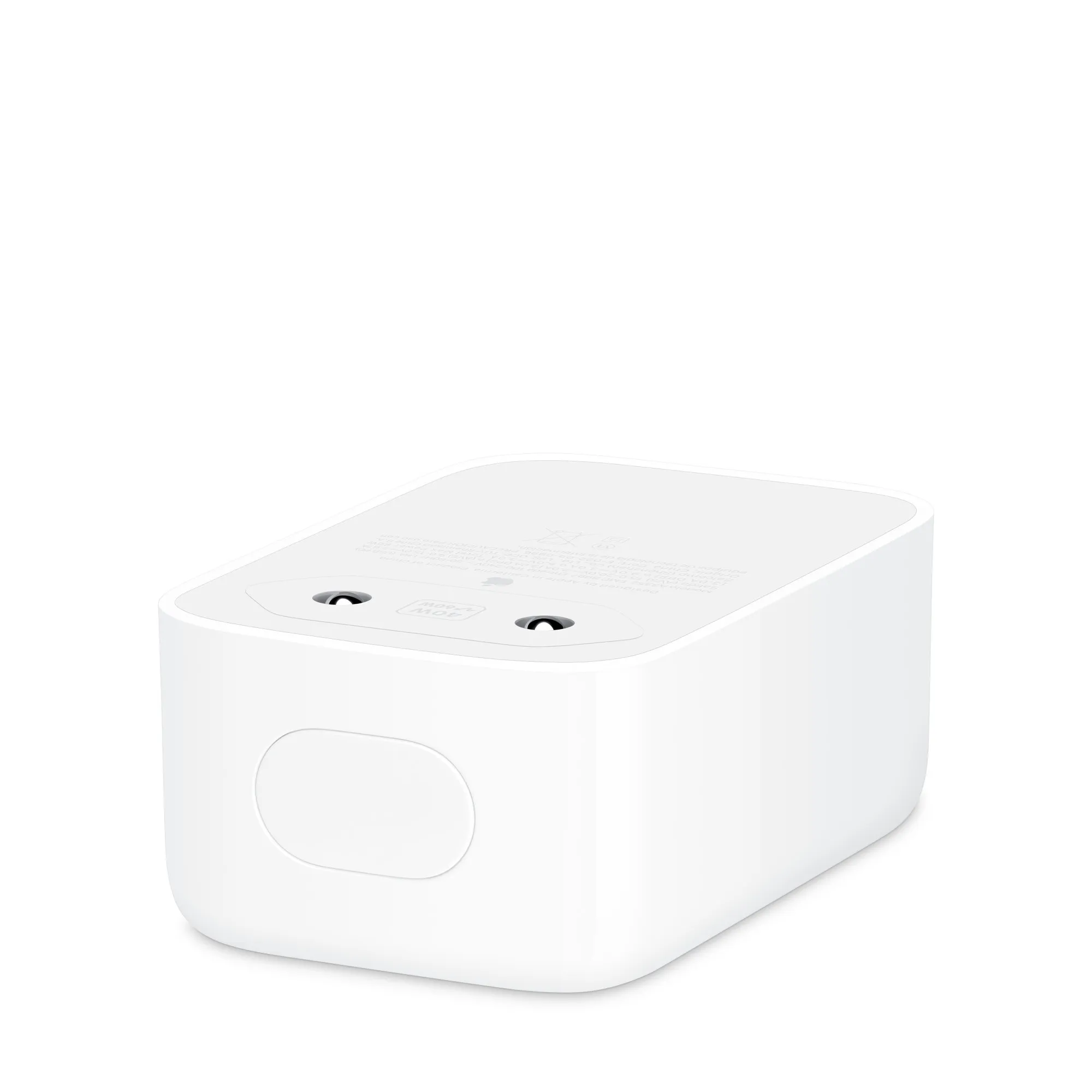 Apple 40W Dynamic Power Adapter — другой ракурс корпуса