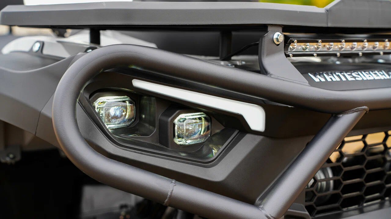 WHITE SIBERIA BARS 250, серое исполнение — основная led-оптика и светодиодная балка, ракурс 19