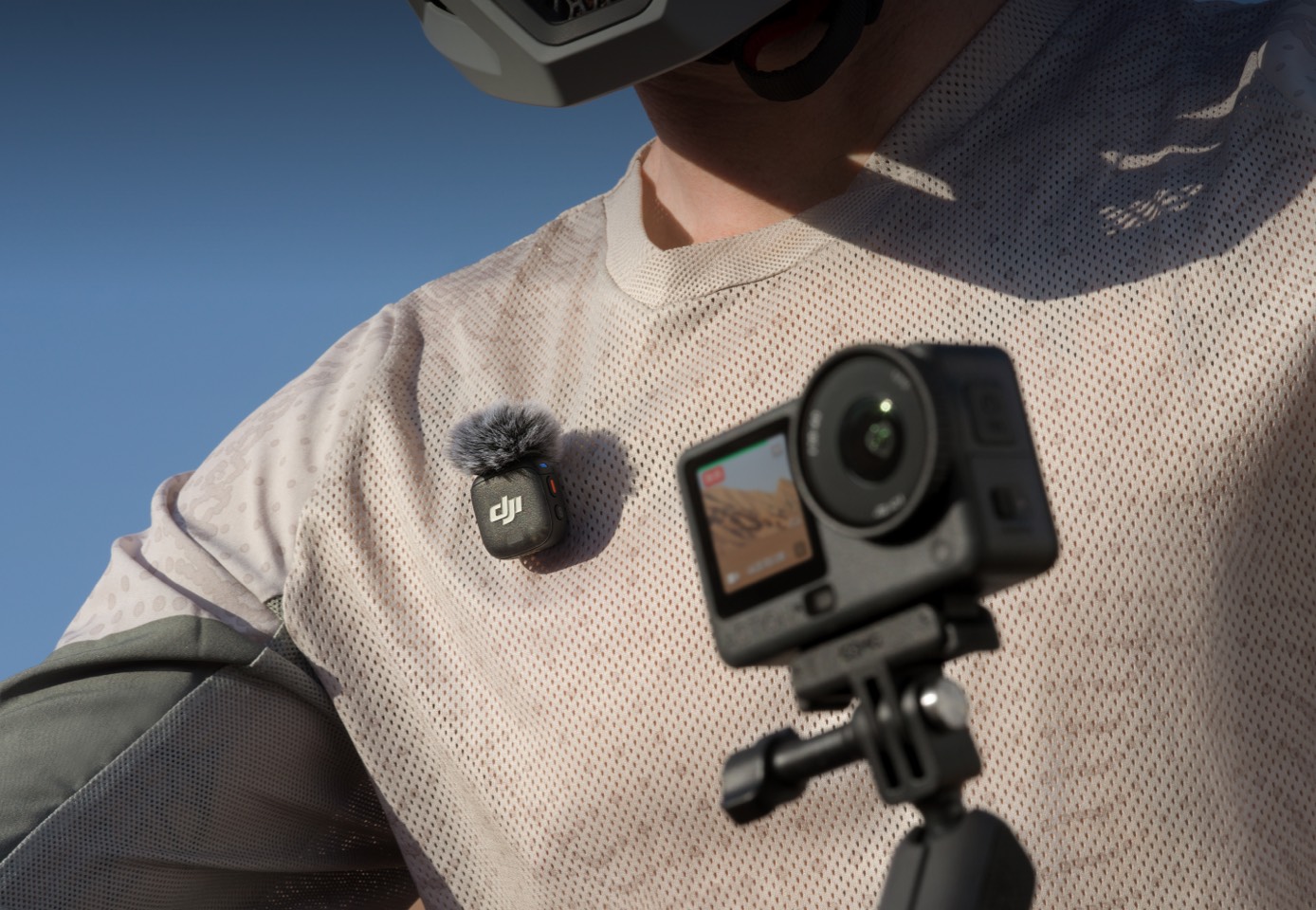 DJI Osmo Action 6 и беспроводной микрофон