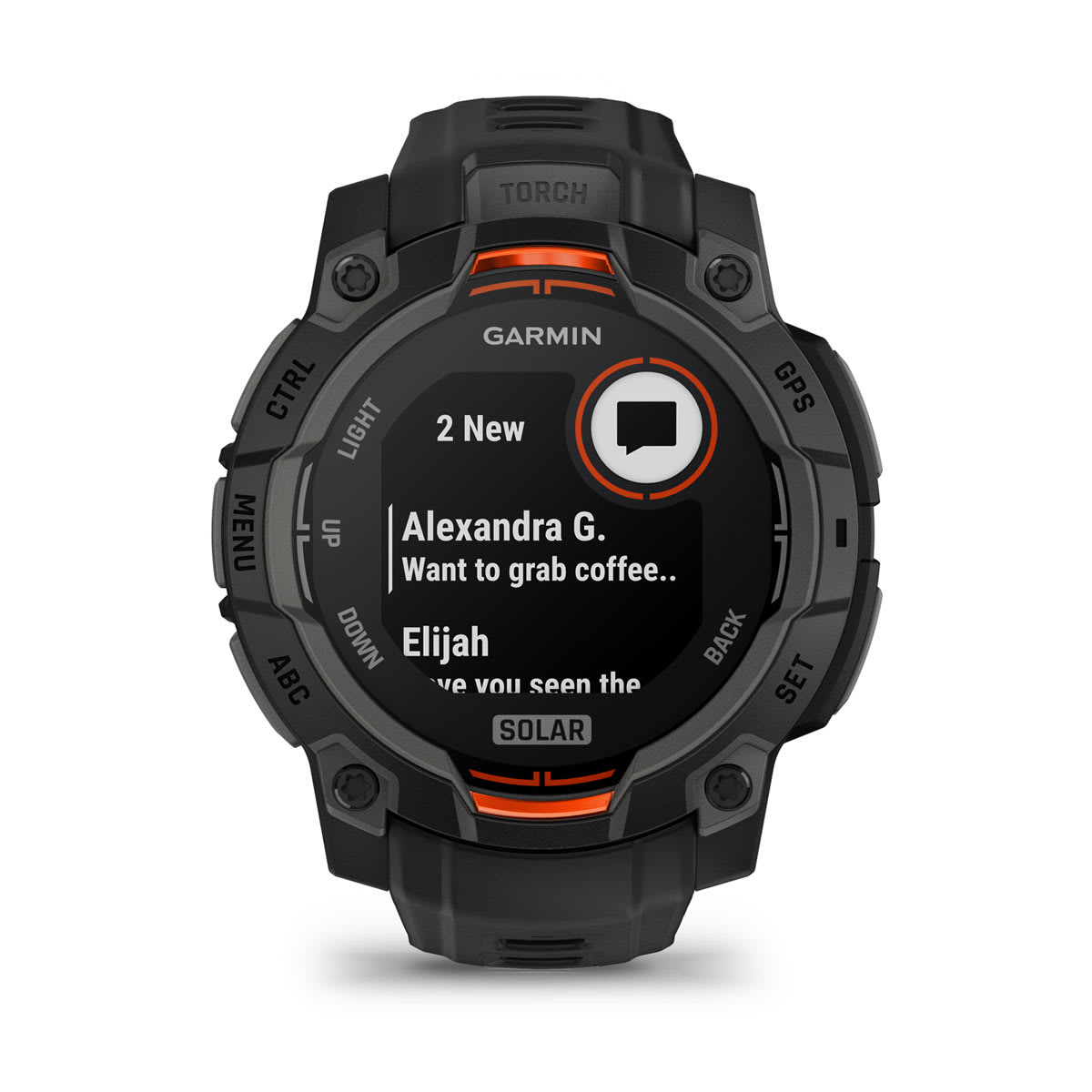 Экран уведомлений Garmin Instinct 3 Solar 45 мм