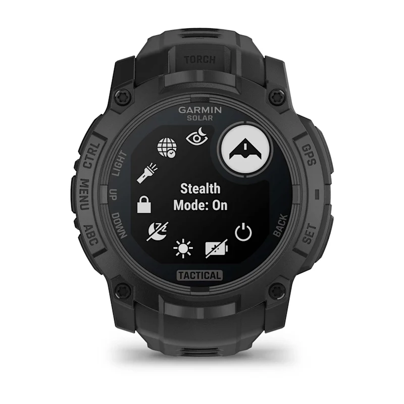Garmin Instinct 3 Solar Tactical 50 мм — Пункт Stealth Mode в меню управления Tactical